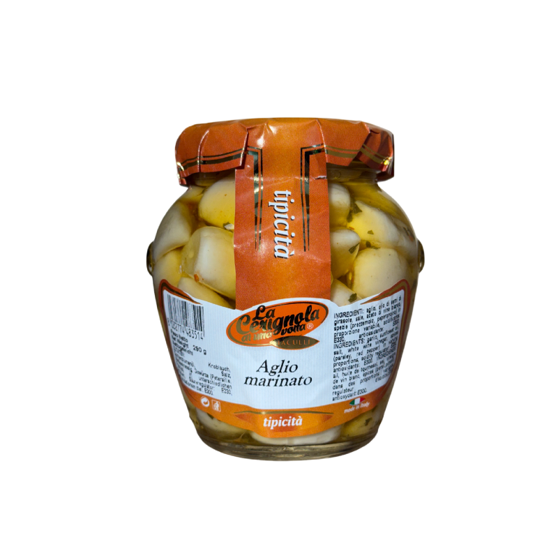 Aglio marinato aromatizzato